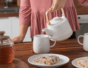 Mary and Martha Fresh Joy Teapot and Mug